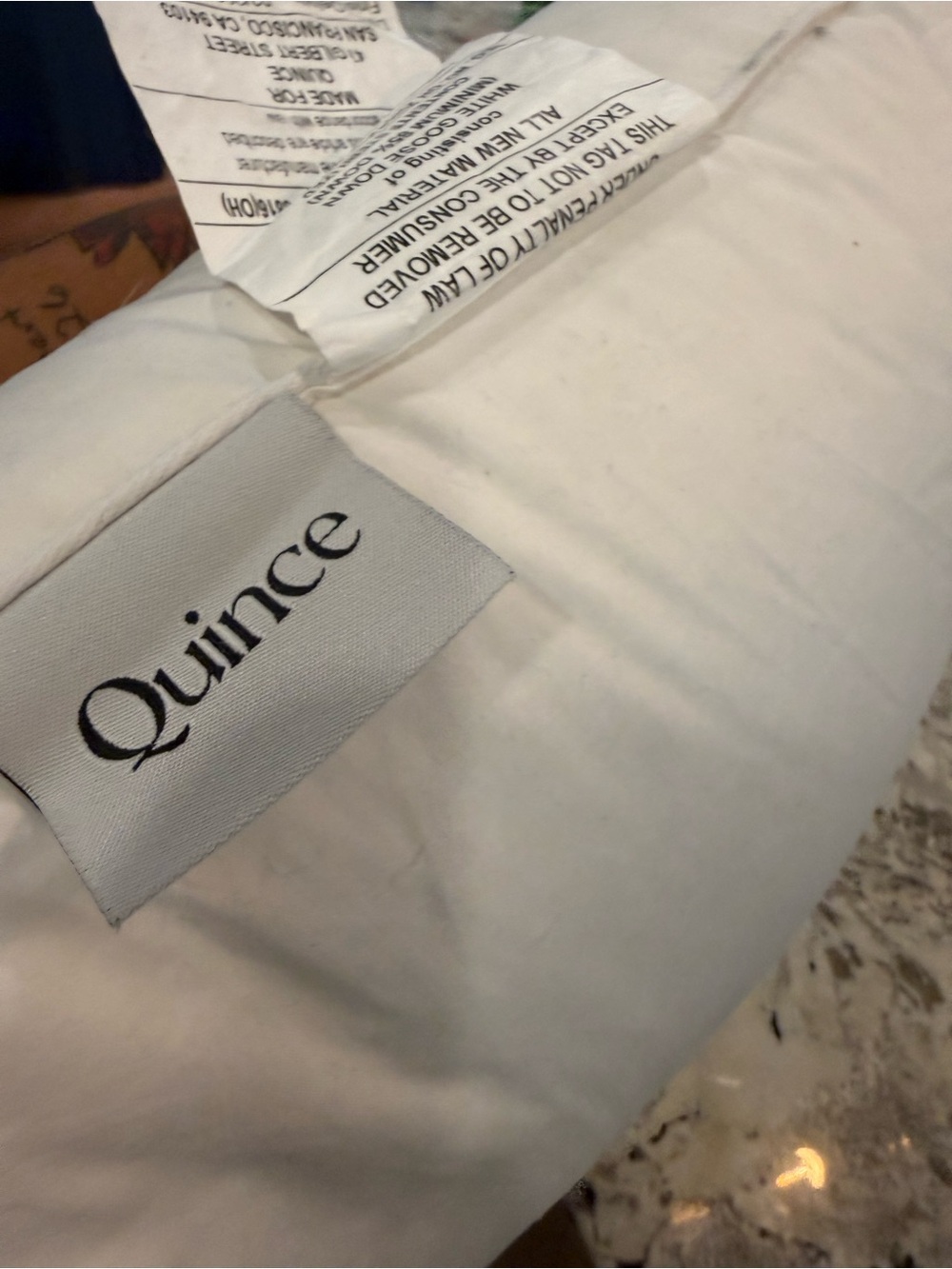 NEW Quince Luxe Goose Down Pillow STANDARD  $144